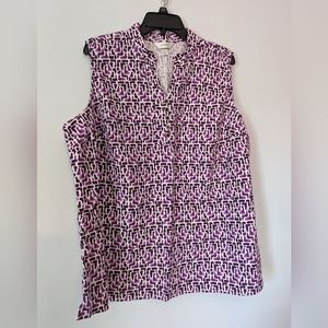 CJ Banks Sleeveless print top